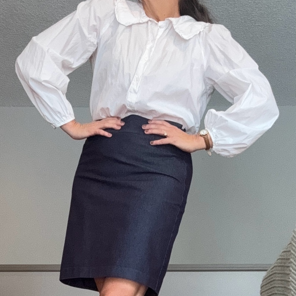 Darling white cotton blouse